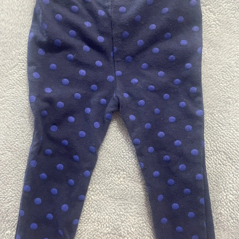 Carter's Baby Blue with polka Dot Leggings Size 3 Month